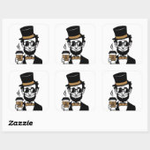 Honest Abe Vierkante Sticker (Vel)