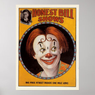 Honest Bill  Circus Poster