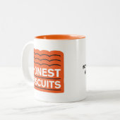 Honest Biscuits Custom Coffee Mok (Voorkant links)