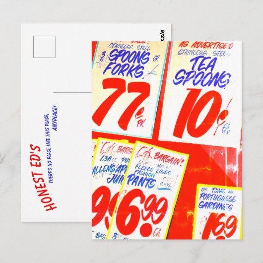 Honest Ed's Toronto Briefkaart (Voorkant / Achterkant)