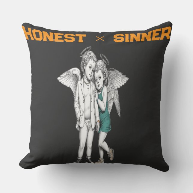 Honest & Sinner Love Art Collection Throw Pillow Kussen (Voorkant)