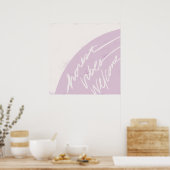 Honest Vibes Welcome - Lavender Poster (Keuken)