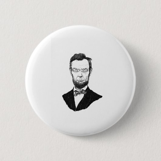 HonestAbe Ronde Button 5,7 Cm (Voorkant)
