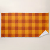 Honey Amber Buffalo Check Strandlaken (Voorkant)