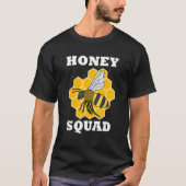 Honey and Bees Beekeeping Ironic Honey Squad T-shirt (Voorkant)