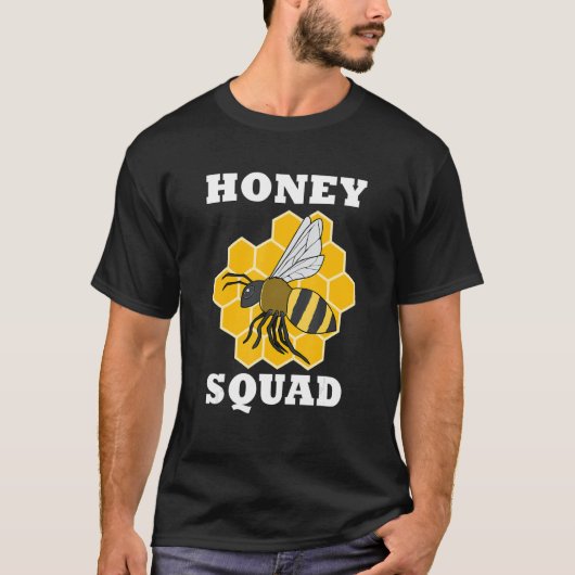 Honey and Bees Beekeeping Ironic Honey Squad T-shirt (Voorkant)