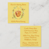 Honey and Flowers Fresh Honey Apiary Visitekaartje (Voorkant / Achterkant)