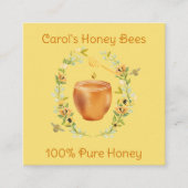 Honey and Flowers Fresh Honey Apiary Visitekaartje (Voorkant)