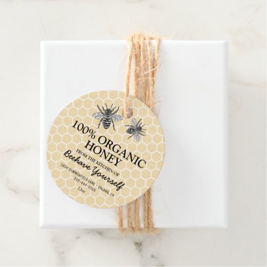 Honey Apiary Jar Labels | honingbij (In situ)