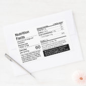 HONEY Apiary naam Voedingsfeiten Label (Envelop)