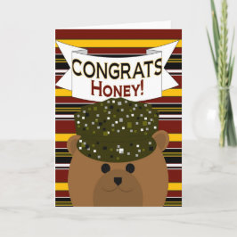 Honey - Army Soldier Gefeliciteerd! Kaart