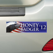 Honey Badger 2012 Bumpersticker (Op auto)