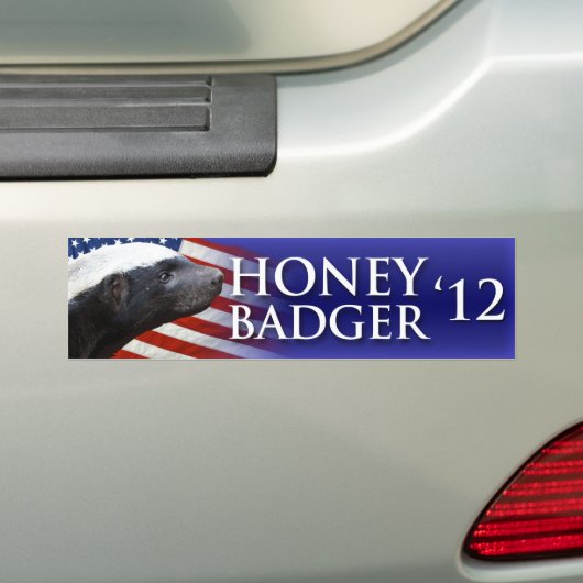 Honey Badger 2012 Bumpersticker (Op auto)