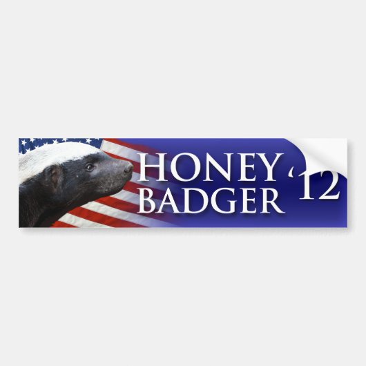 Honey Badger 2012 Bumpersticker (Voorkant)