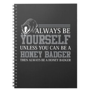 Honey Badger African Mammal Favorite Forest Animal Notitieboek