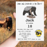 Honey Badger Animal 18th Birthday Party Boy<br><div class="desc">Honingbadgers weten hoe ze hard moeten feesten. Ze hebben een onbevreesde, onbeschaamde houding die elk feestje zal opzadelen, vooral een tienerjongen van 18 jaar of een domme feminist die niet graag honing heet. Deze leuke partijuitnodiging is gemakkelijk te personaliseren om een unieke partijuitnodiging te creëer die geschikt is voor jongens,...</div>