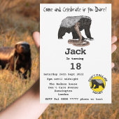 Honey Badger Animal 18th Birthday Party Boy