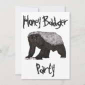 Honey Badger Animal 18th Birthday Party Boy (Voorkant)