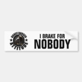 Honey Badger ATTITUDE - Rond design Bumpersticker (Voorkant)