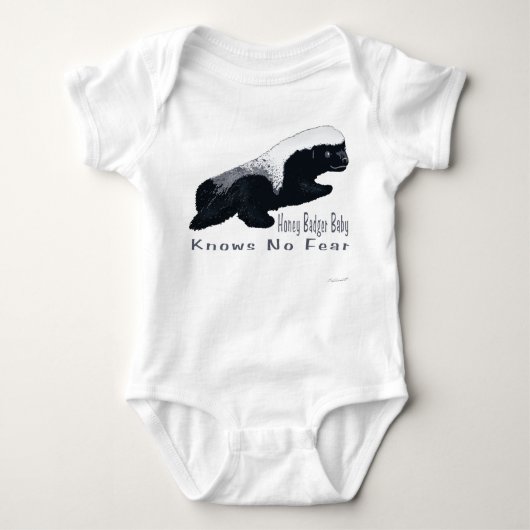 Honey Badger Baby Baby Creeper Romper (Voorkant)