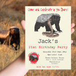 Honey Badger Badass Animal Funny 21st Birthday<br><div class="desc">Honingbadgers weten hoe ze hard moeten feesten. Ze hebben een onbevreesde, slechte houding die elke partij, vooral een 21ste verjaardag, of een domme feministe die niet graag honing wordt genoemd, zal opzadelen. Deze leuke partijuitnodiging is gemakkelijk te personaliseren om een unieke partijuitnodiging te creëer die geschikt is voor jongens, meisjes...</div>