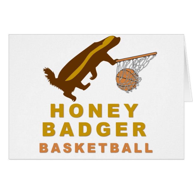 Honey Badger Basketball (Voorkant Horizontaal)