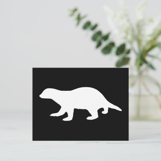 Honey Badger Briefkaart (Staand voorkant)