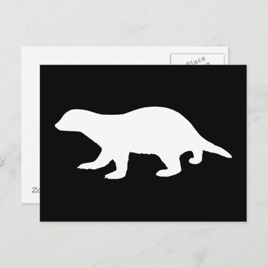 Honey Badger Briefkaart (Voorkant / Achterkant)