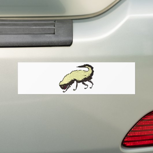 Honey Badger Bumpersticker (Op auto)