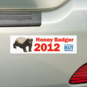 Honey Badger Bumpersticker 2012 (Op auto)