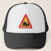 Honey Badger Crossing Sign Trucker Pet (Voorkant)