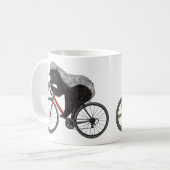 Honey Badger Cycling Funny Badass Animal Cyclist Koffiemok (Voorkant links)