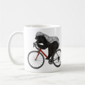 Honey Badger Cycling Funny Badass Animal Cyclist Koffiemok (Links)