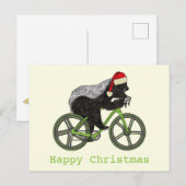 Honey Badger Cycling Funny Badass Festive Cyclist Briefkaart (Voorkant / Achterkant)