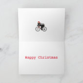 Honey Badger Cycling Funny Badass Festive Cyclist Kaart (Binnen)