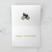 Honey Badger Cycling Funny Badass Festive Cyclist Kaart (Binnen)