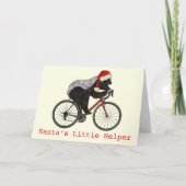 Honey Badger Cycling Funny Badass Festive Quote Kaart (Voorkant)