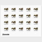 Honey Badger Do Care Ronde Sticker (Vel)
