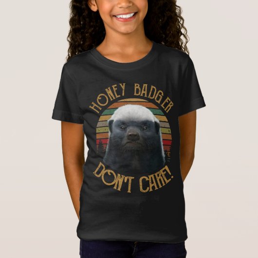 Honey Badger Don_t Care  T-Shirt Unisex (Voorkant)