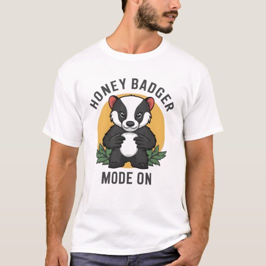 Honey Badger Fearless Wild Animal Wildlife T-shirt (Voorkant)