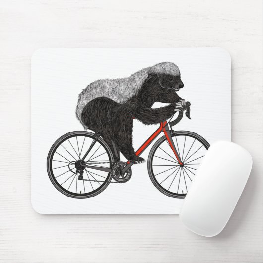Honey Badger-fiets badass Muismat (Met muis)