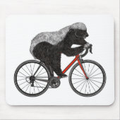 Honey Badger-fiets badass Muismat (Voorkant)