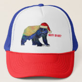 Honey Badger Funny Funky Festive Nasty Nice Quote Trucker Pet (Voorkant)