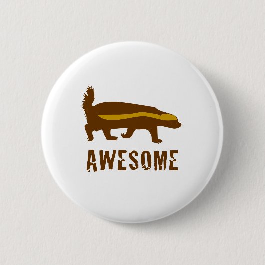 Honey Badger Geweldige Ronde Button 5,7 Cm (Voorkant)