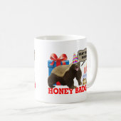 Honey Badger Happy Freakin' Birthday Coffee Mok (Voorkant rechts)