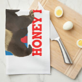 Honey Badger Happy Freakin' Birthday Theedoek (Quarter Fold)