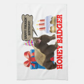 Honey Badger Happy Freakin' Birthday Theedoek (Verticaal)