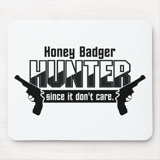 Honey Badger Hunter custom mousepad Muismat (Voorkant)