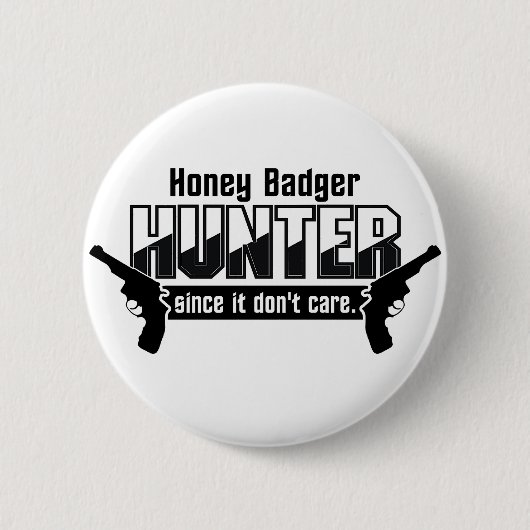 Honey Badger Hunter-knop Ronde Button 5,7 Cm (Voorkant)