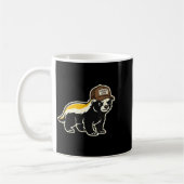 Honey Badger I Don't Care Trucker Funny Animal Art Koffiemok (Links)